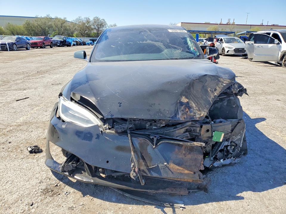 2018 Tesla VIN 5YJSA1E27JF280959 COPART salvage auction — FRONT END, Nv - Salvage Title, sold $3,200 on 2026-07-30 (photo 5)