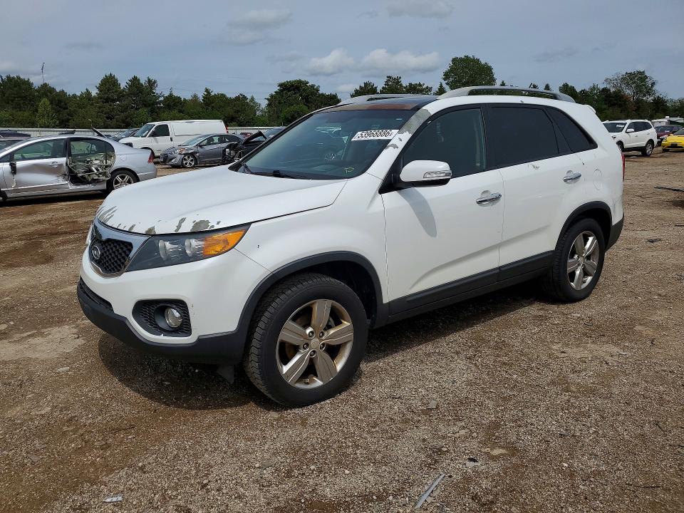 2013 Kia Sorento VIN 5XYKU4A25DG341768 COPART salvage auction — FRONT END, Il - Salvage Certificate, sold $450 on 2026-07-21 (photo 1)