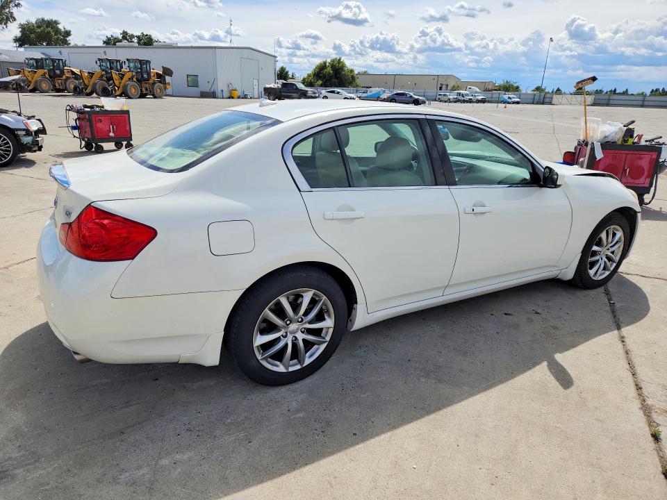 2009 Infiniti G37 VIN JNKCV61E09M013945 COPART salvage auction — FRONT END, CA - SALVAGE CERTIFICATE, sold $1,800 on 2026-07-13 (photo 3)