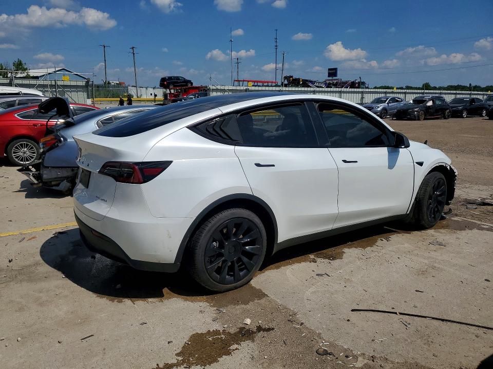 2023 Tesla Model y VIN 7SAYGDEE0PA153337 COPART salvage auction — FRONT END, Ky - Cert Of Title-Salvage, sold $9,800 on 2026-07-22 (photo 3)