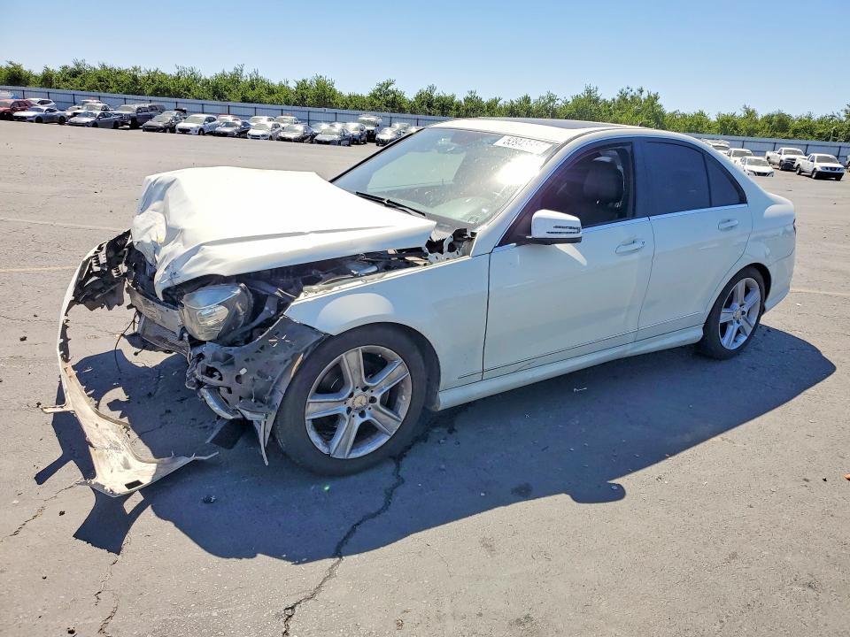 2011 Mercedes-benz C-klasse VIN WDDGF5EB2BA515749 COPART salvage auction — FRONT END, Ca - Salvage Certificate, sold $450 on 2026-07-02 (photo 1)