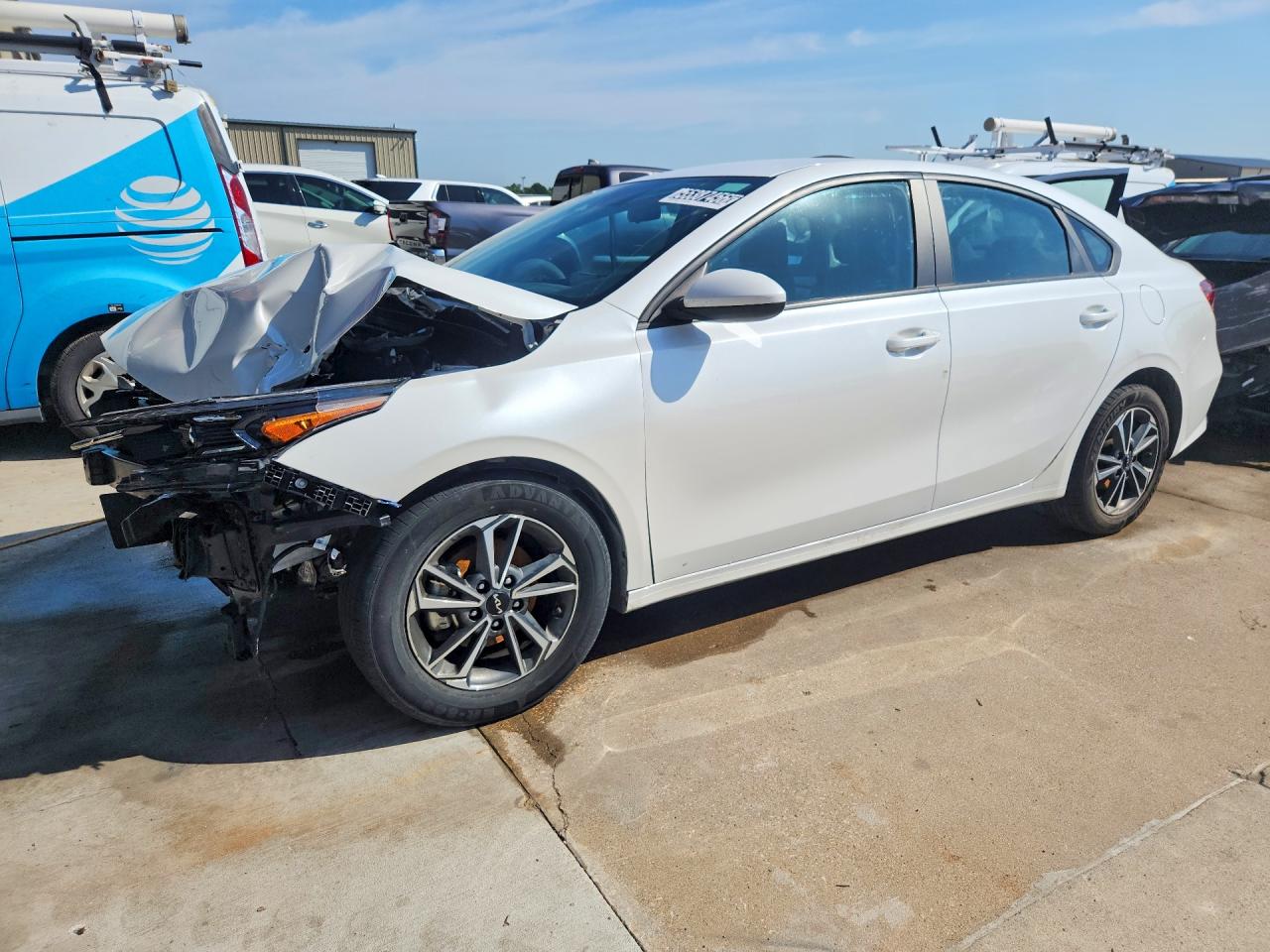 2023 Kia Forte VIN 3KPF24AD0PE583281 COPART salvage auction — Front End, TX - SALVAGE VEHICLE TITLE, sold $1,650 on 2026-07-09 (photo 1)