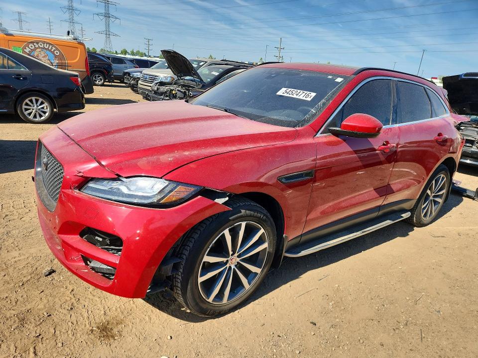 2018 Jaguar F-pace VIN SADCK2FX5JA282983 COPART salvage auction — REAR END, Il - Salvage Certificate, sold $250 on 2026-07-21 (photo 1)