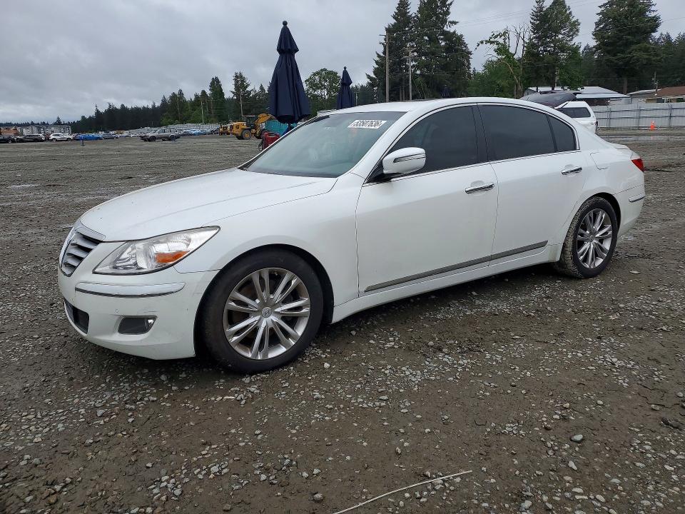 2011 Hyundai Genesis VIN KMHGC4DF8BU127761 COPART salvage auction — FRONT END, Wa - Vehicle Cert Of Ownership-Titl, sold $200 on 2026-07-17 (photo 1)