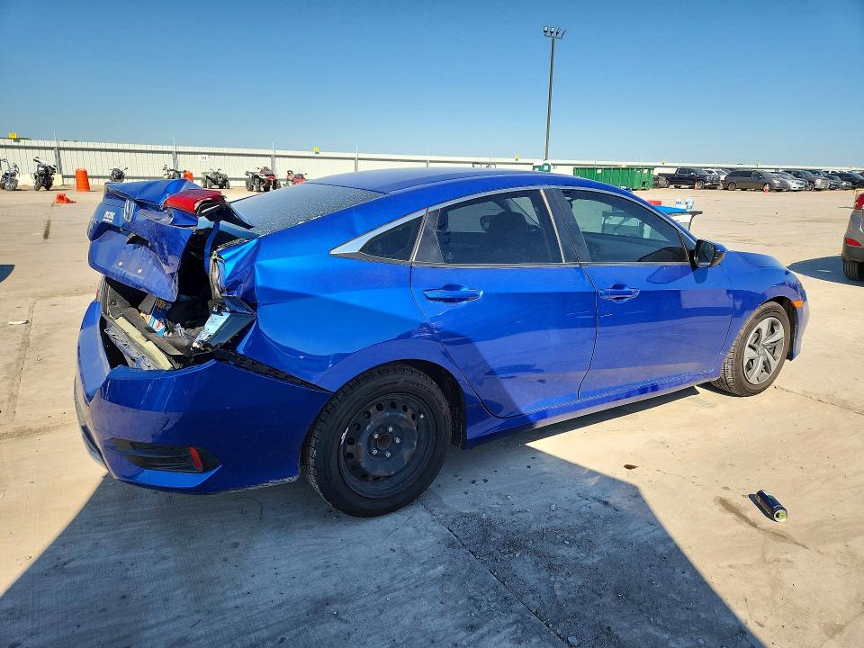 2020 Honda VIN 2HGFC2F6XLH596180 COPART salvage auction — REAR END, Tx - Salvage Vehicle Title, sold $4,050 on 2026-07-02 (photo 3)