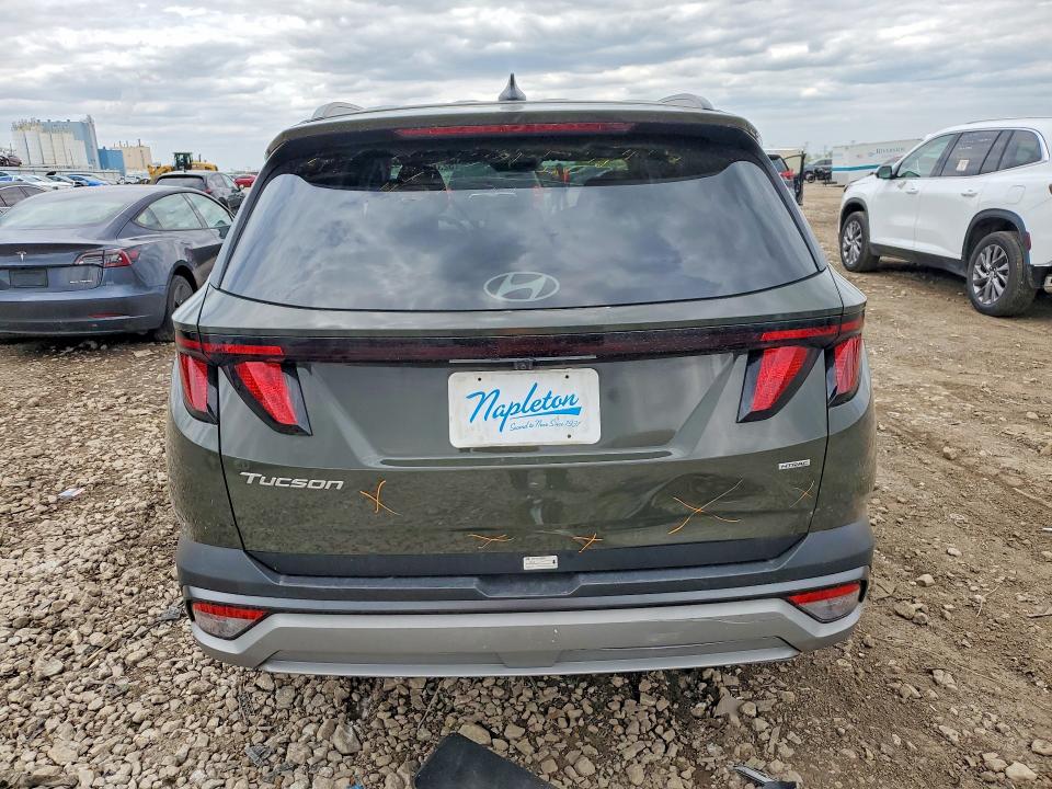 2025 Hyundai Tucson VIN 5NMJBCDE0SH446643 COPART salvage auction — FRONT END, Il - Salvage Certificate, sold $8,000 on 2026-07-29 (photo 6)