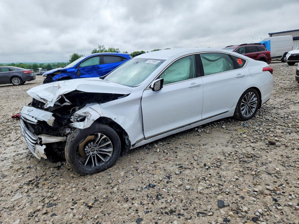 2016 Hyundai VIN KMHGN4JE2GU109317 COPART salvage auction — FRONT END, Mi - Certificate Of Title, sold $200 on 2026-07-23 (photo 1)