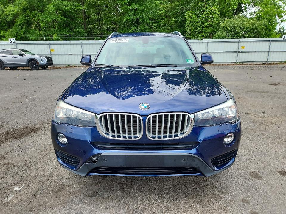 2017 BMW X3 VIN 5UXWX9C51H0D96504 COPART salvage auction — FRONT END, Nj - Cert Of Ttl W/Fld Slvg History, sold $7,000 on 2026-07-09 (photo 5)