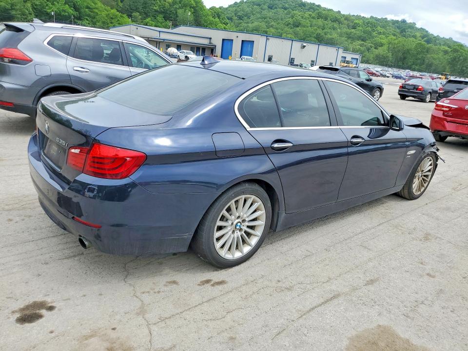 2011 BMW 5 series VIN WBAFU7C59BC781145 COPART salvage auction — FRONT END, Pa - Certificate Of Salvage, sold $1,650 on 2026-07-09 (photo 3)