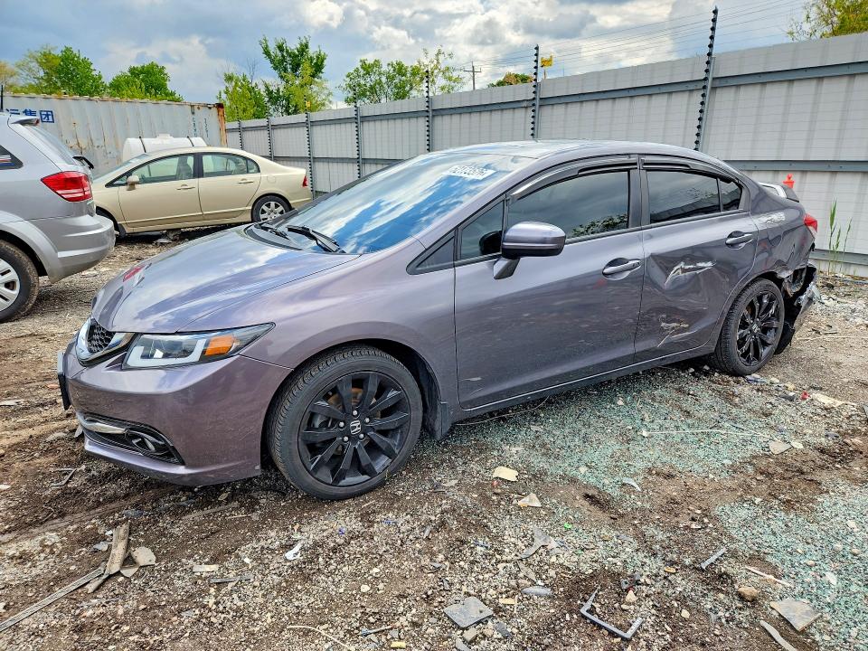 2014 Honda Civic VIN 19XFB2F91EE002232 COPART salvage auction — REAR END, Il - Salvage Certificate, sold $3,450 on 2026-07-03 (photo 1)