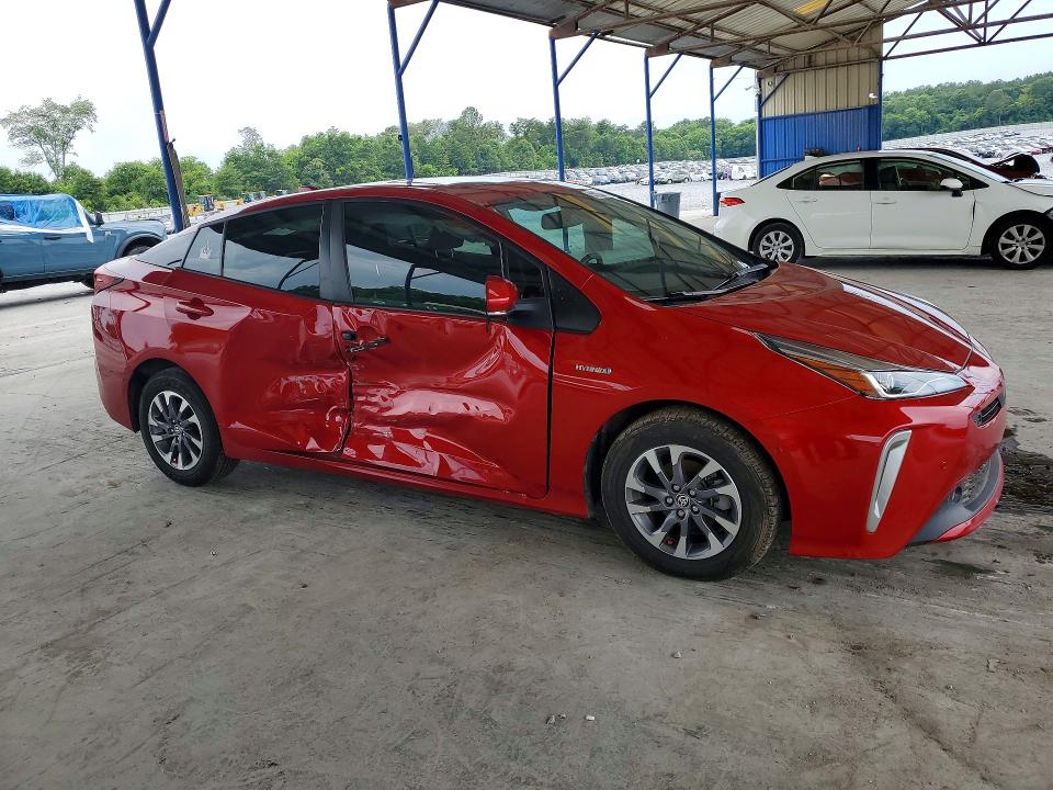 2022 Toyota Prius VIN JTDKAMFUXN3184845 COPART salvage auction — SIDE, Ga - Cert Of Title-Salvage, sold $10,500 on 2026-07-09 (photo 4)
