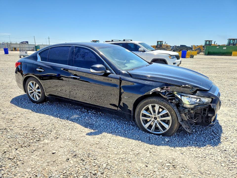 2014 Infiniti Q50 VIN JN1BV7AR7EM702688 COPART salvage auction — FRONT END, Co - Public - Salvage Title, sold $1,300 on 2026-07-07 (photo 4)