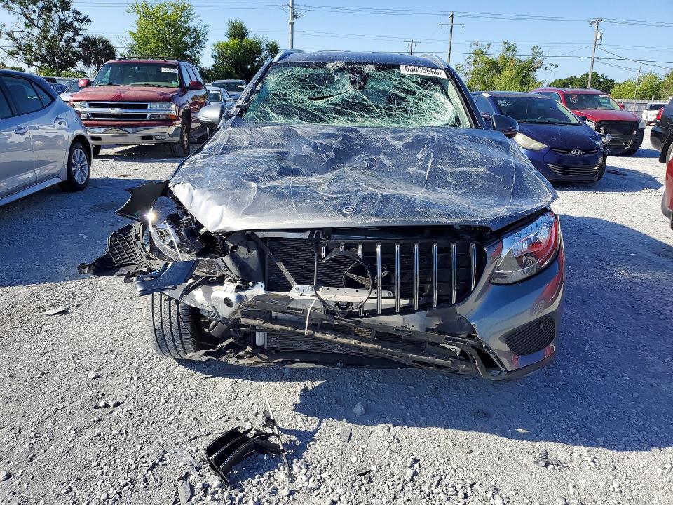 2019 Mercedes-benz Glc VIN WDC0G4JB0K1005094 COPART salvage auction — FRONT END, Fl - Cert Of Title Slvg Rebuildable, sold $3,900 on 2026-07-10 (photo 5)