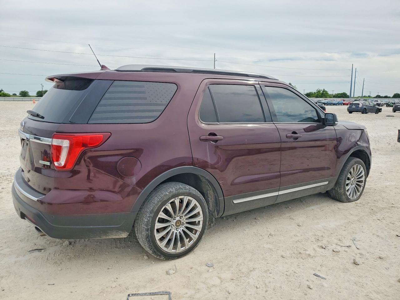 2018 Ford Explorer VIN 1FM5K7DH3JGA80777 COPART salvage auction — Front End, TX - CERTIFICATE OF TITLE, sold $4,200 on 2026-07-09 (photo 3)
