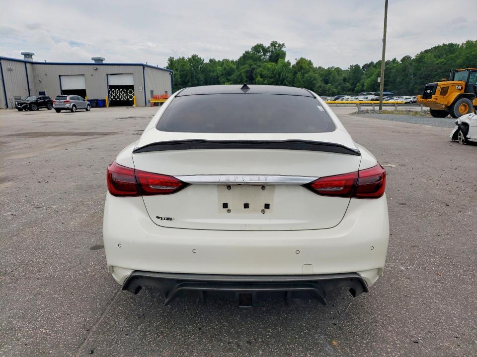 2018 Infiniti Q50 VIN JN1FV7APXJM460277 COPART salvage auction — FRONT END, Nc - Salvage Certificate Of Title, sold $4,300 on 2026-07-23 (photo 6)
