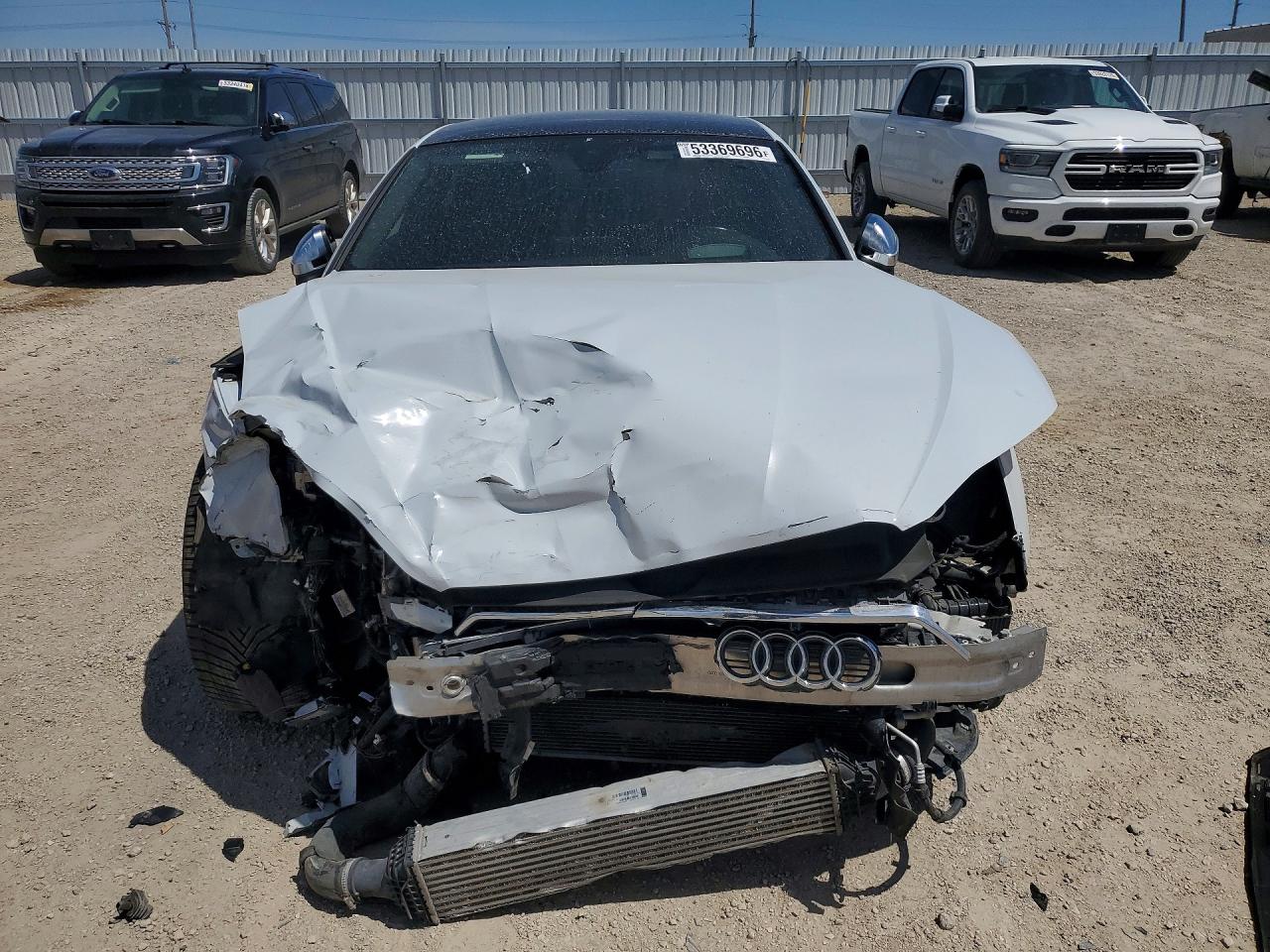 2018 Audi S5 VIN WAUC4CF53JA011167 COPART salvage auction — Front End, IA - CERT OF TITLE-SALVAGE TITLE, sold $3,250 on 2026-07-01 (photo 5)