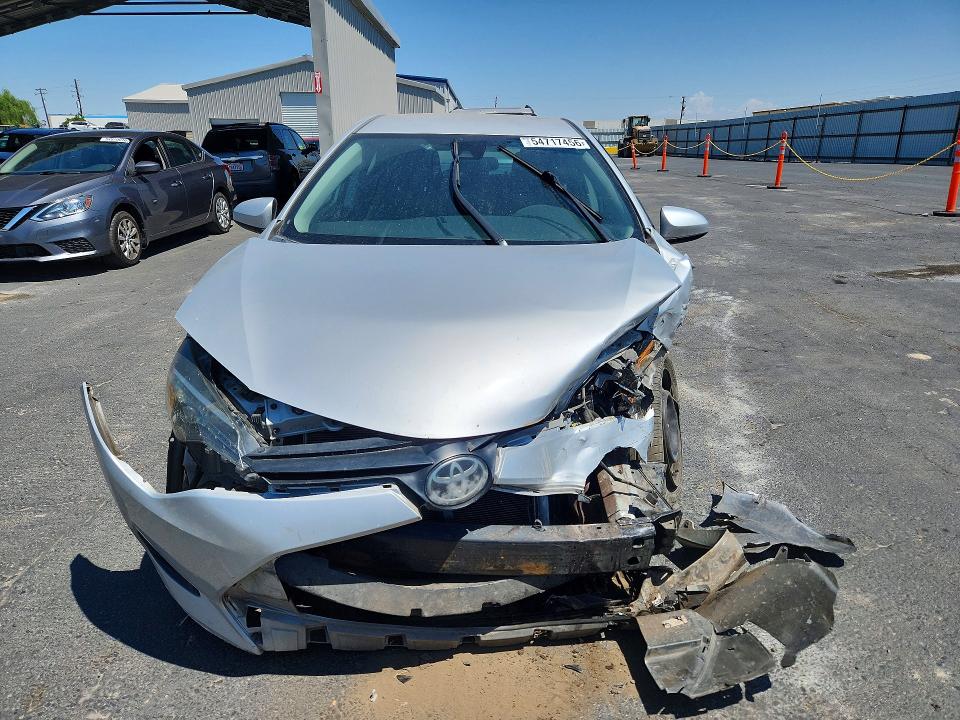 2019 Toyota Corolla VIN 5YFBURHE7KP939978 COPART salvage auction — FRONT END, Ca - Salvage Certificate, sold $1,600 on 2026-07-02 (photo 5)