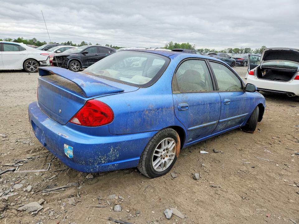 2002 Kia Spectra VIN KNAFB121525117396 COPART salvage auction — FRONT END, Va - Certificate Of Title, sold $325 on 2026-07-08 (photo 3)