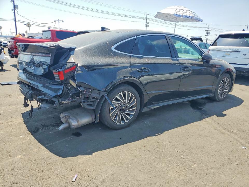 2025 Hyundai Sonata VIN KMHL34JJ9SA121847 COPART salvage auction — REAR END, Ca - Salvage Certificate, sold $9,500 on 2026-07-27 (photo 3)