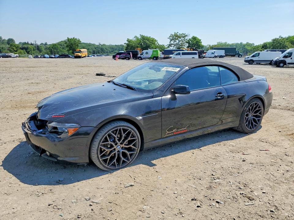 2005 BMW 6er VIN WBAEK734X5B326243 COPART salvage auction — FRONT END, Md - Cert Of Salvage > 75% Damage, sold $600 on 2026-07-14 (photo 1)