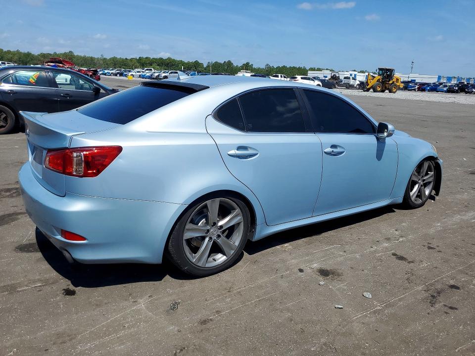 2012 Lexus Is VIN JTHBF5C28C5177760 COPART salvage auction — SIDE, Fl - Cert Of Title Slvg Rebuildable, sold $1,300 on 2026-07-13 (photo 3)