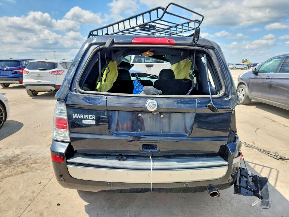 2010 Mercury Mariner VIN 4M2CN9H70AKJ04623 COPART salvage auction — ROLLOVER, Tx - Salvage Vehicle Title, sold $250 on 2026-07-02 (photo 6)