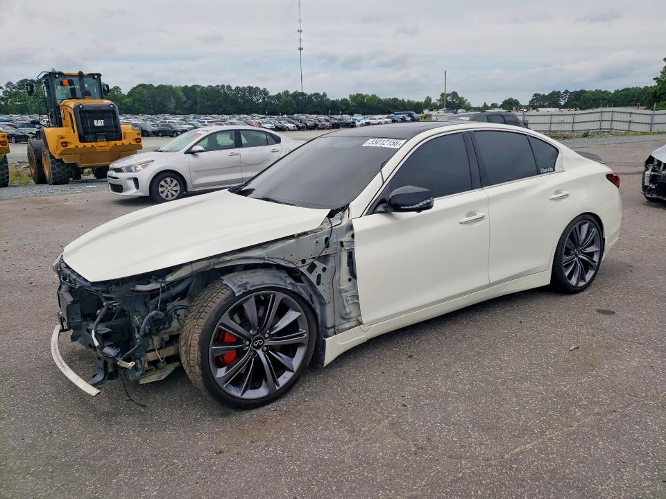 2018 Infiniti Q50 VIN JN1FV7APXJM460277 COPART salvage auction — FRONT END, Nc - Salvage Certificate Of Title, sold $4,300 on 2026-07-23 (photo 1)