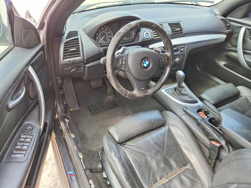 2010 BMW 1 series VIN WBAUN9C54AVK41771 COPART salvage auction — FRONT END, Fl - Cert Of Title Slvg Rebuildable, sold $325 on 2026-07-21 (photo 8)