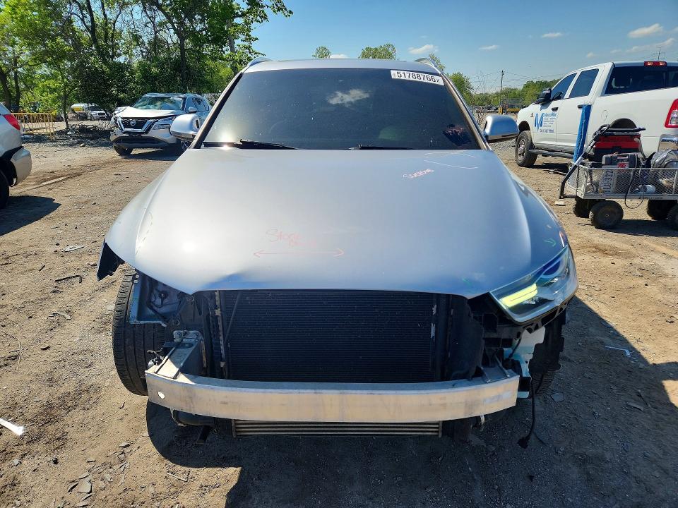 2016 Audi Q3 VIN WA1BFCFS3GR016095 COPART salvage auction — FRONT END, Md - Cert Of Salvage > 75% Damage, sold $2,600 on 2026-07-14 (photo 5)
