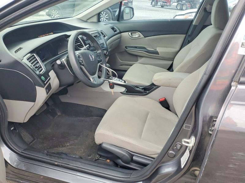 2013 Honda Civic VIN 19XFB2F57DE048322 COPART salvage auction — FRONT END, TN - SALVAGE CERTIFICATE, sold $2,500 on 2026-07-09 (photo 7)