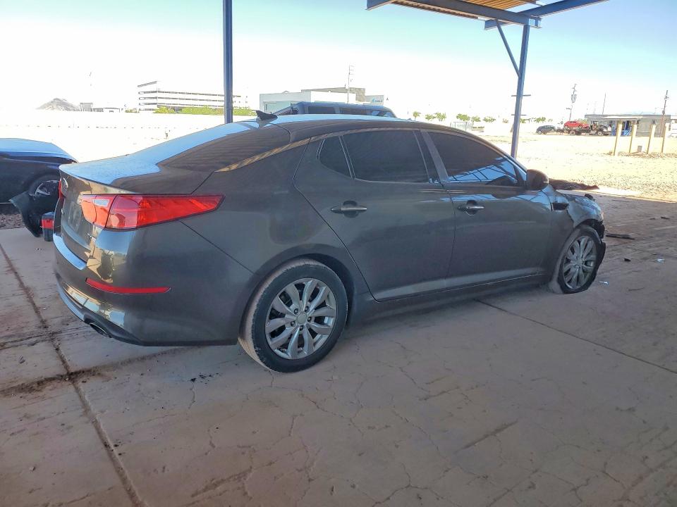2015 Kia Optima VIN 5XXGN4A70FG406354 COPART salvage auction — BURN, Az - Cert Of Title - Salvage, sold $150 on 2026-07-14 (photo 3)