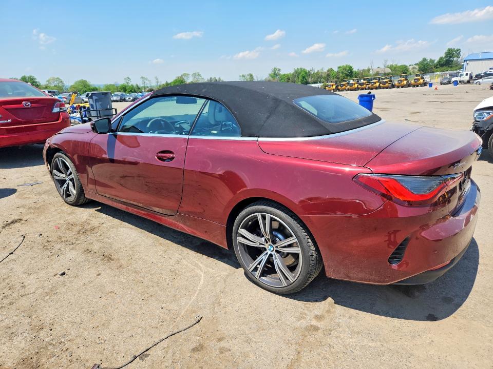 2022 BMW 4 series VIN WBA23AT08NCK16652 COPART salvage auction — FRONT END, PA - CERT OF TITLE, sold $6,100 on 2026-07-24 (photo 2)