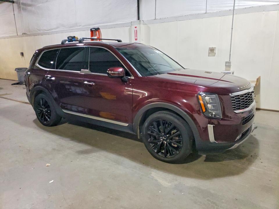 2021 Kia Telluride VIN 5XYP54HCXMG129479 COPART salvage auction — MINOR DENT/SCRATCHES, AK - CERTIFICATE OF VEHICLE TITLE, sold $19,400 on 2026-07-14 (photo 4)