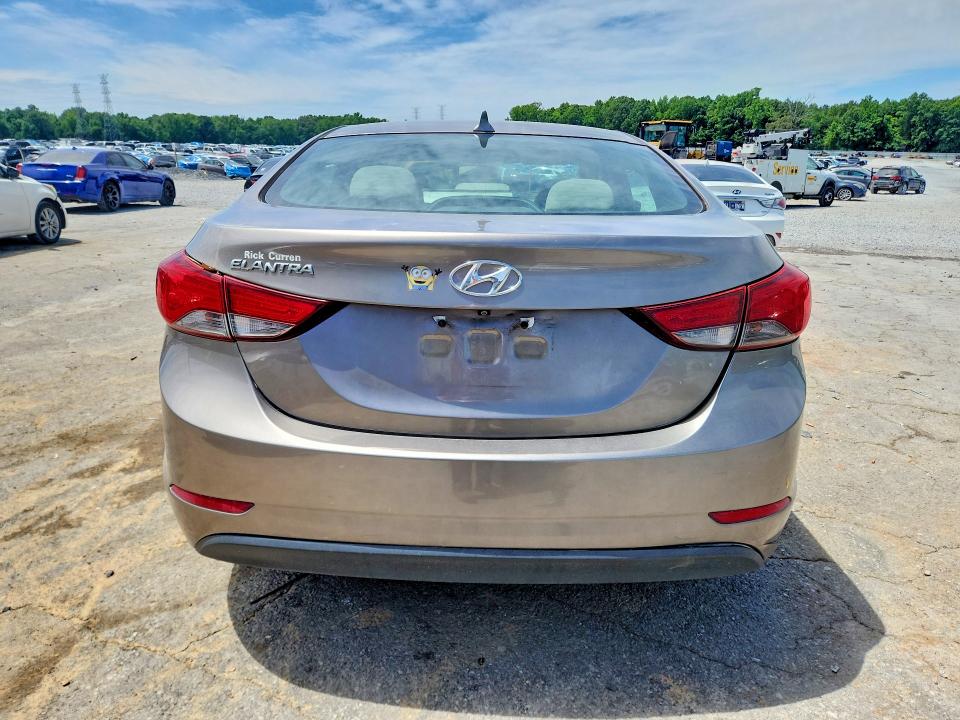 2014 Hyundai VIN 5NPDH4AE9EH530344 COPART salvage auction — NORMAL WEAR, Ny - Certificate Of Title, sold $1,275 on 2026-07-09 (photo 6)