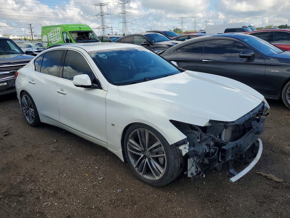 2014 Infiniti VIN JN1BV7ARXEM692626 COPART salvage auction — FRONT END, IL, sold $300 on 2026-07-30 (photo 4)