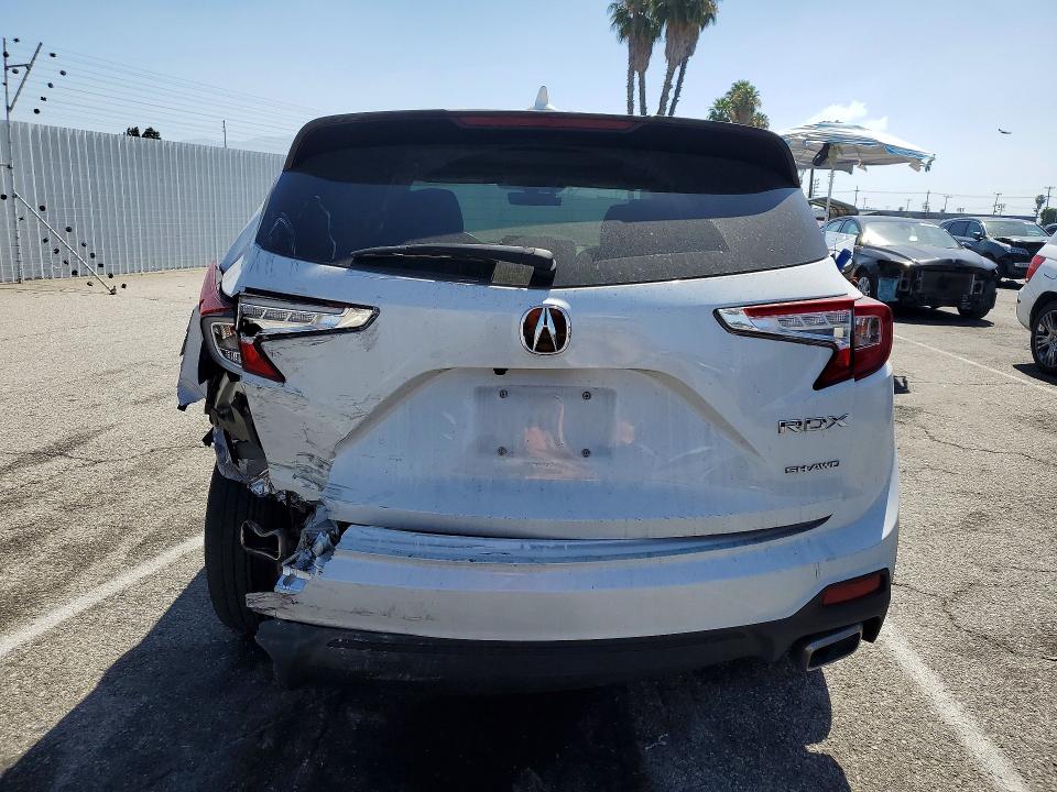 2024 Acura Rdx VIN 5J8TC2H34RL035605 COPART salvage auction — REAR END, Ca - Salvage Certificate, sold $7,300 on 2026-07-24 (photo 6)
