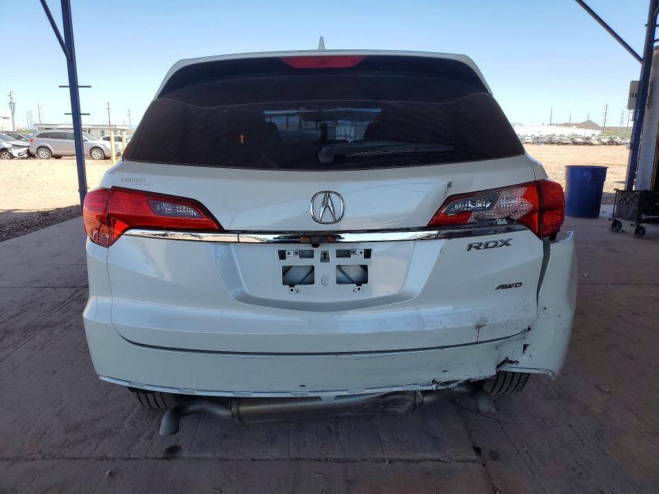 2013 Acura Rdx VIN 5J8TB4H32DL016459 COPART salvage auction — REAR END, Az - Cert Of Title - Salvage, sold $2,650 on 2026-07-09 (photo 6)