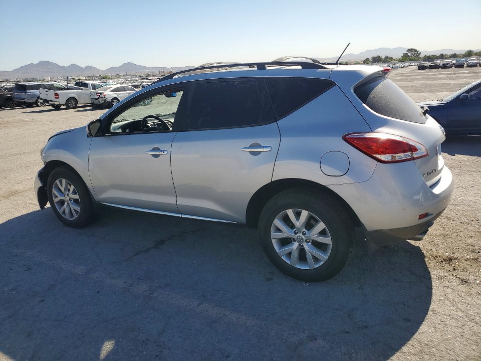 2014 Nissan Murano VIN JN8AZ1MW9EW503419 COPART salvage auction — FRONT END, NV - SALVAGE TITLE, sold $1,000 on 2026-07-16 (photo 2)