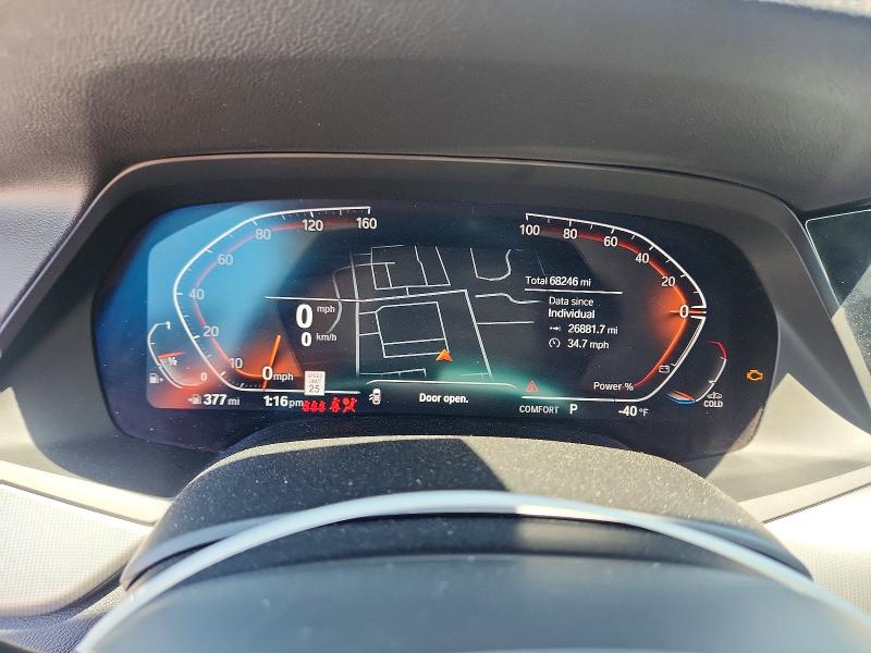2022 BMW X6 VIN 5UXCY6C0XN9J04226 COPART salvage auction — FRONT END, Nc - Salvage Certificate Of Title, sold $1,100 on 2026-07-29 (photo 9)