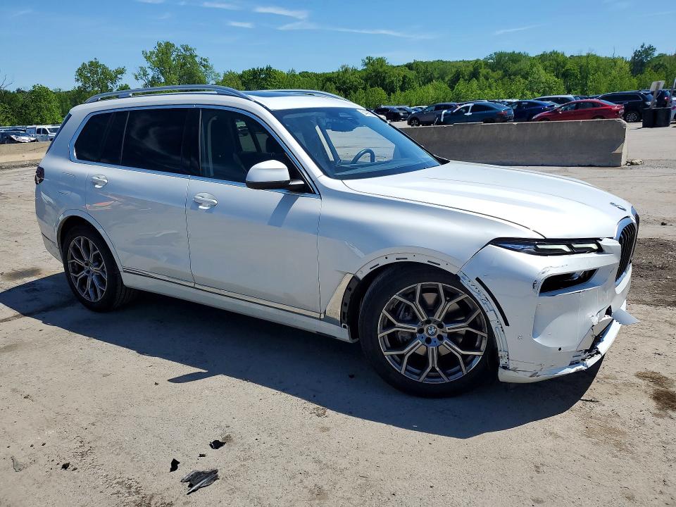 2025 BMW X7 VIN 5UX23EM07S9Z65653 COPART salvage auction — FRONT END, Ny - Mv-907A Salvage Certificate, sold $38,500 on 2026-07-02 (photo 4)