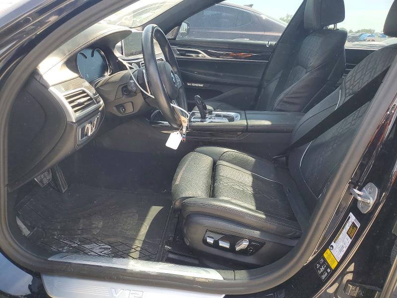 2018 BMW 7er VIN WBA7H6C55JG614713 COPART salvage auction — FRONT END, Mi - Certificate Of Title, sold $13,100 on 2026-07-02 (photo 7)