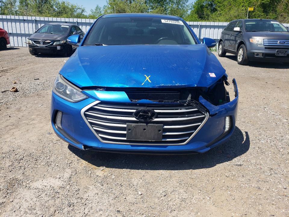 2017 Hyundai Elantra VIN KMHD84LF2HU266010 COPART salvage auction — FRONT END, On - Permit Salvage, sold $2,000 on 2026-07-07 (photo 5)