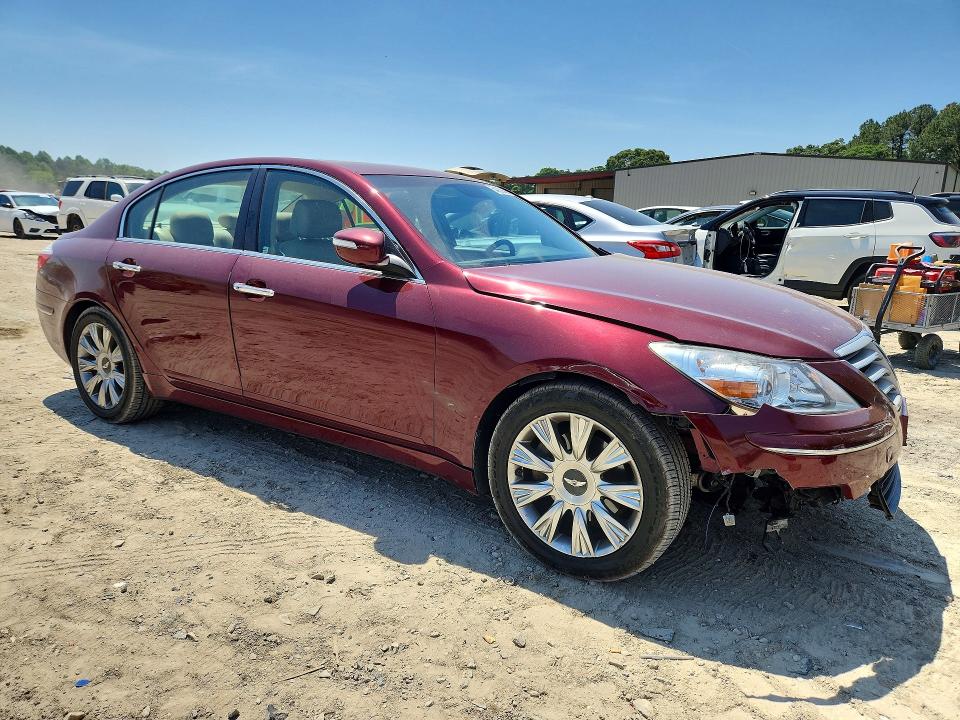 2011 Hyundai Genesis VIN KMHGC4DE4BU124573 COPART salvage auction — FRONT END, Md - Cert Of Salvage > 75% Damage, sold $350 on 2026-07-07 (photo 4)