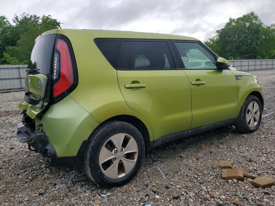2014 Kia Soul VIN KNDJN2A2XE7040621 COPART salvage auction — REAR END, Ar - Cert Of Title-Salvage, sold $325 on 2026-07-27 (photo 3)