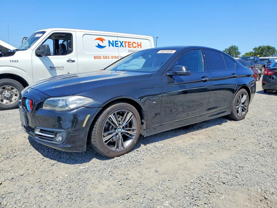 2016 BMW 5 series VIN WBA5A5C59GD529986 COPART salvage auction — FRONT END, Ca - Cert Of Title-Salvaged, sold $1,700 on 2026-08-06 (photo 1)