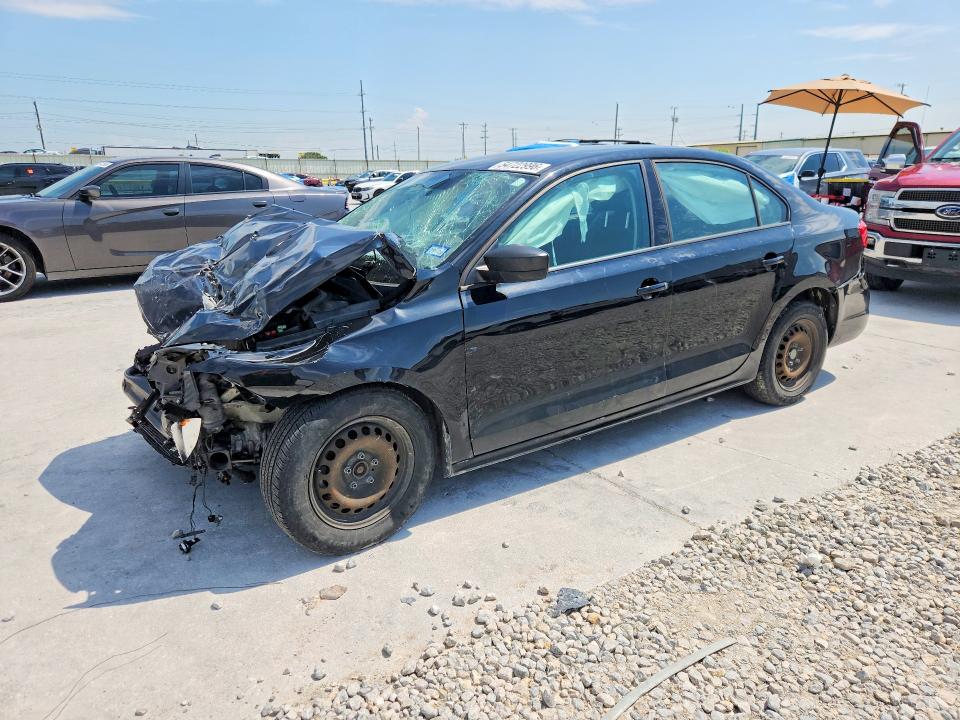 2014 Volkswagen Jetta VIN 3VW2K7AJ4EM437326 COPART salvage auction — FRONT END, Tx - Nonrepairable Title, sold $225 on 2026-07-02 (photo 1)