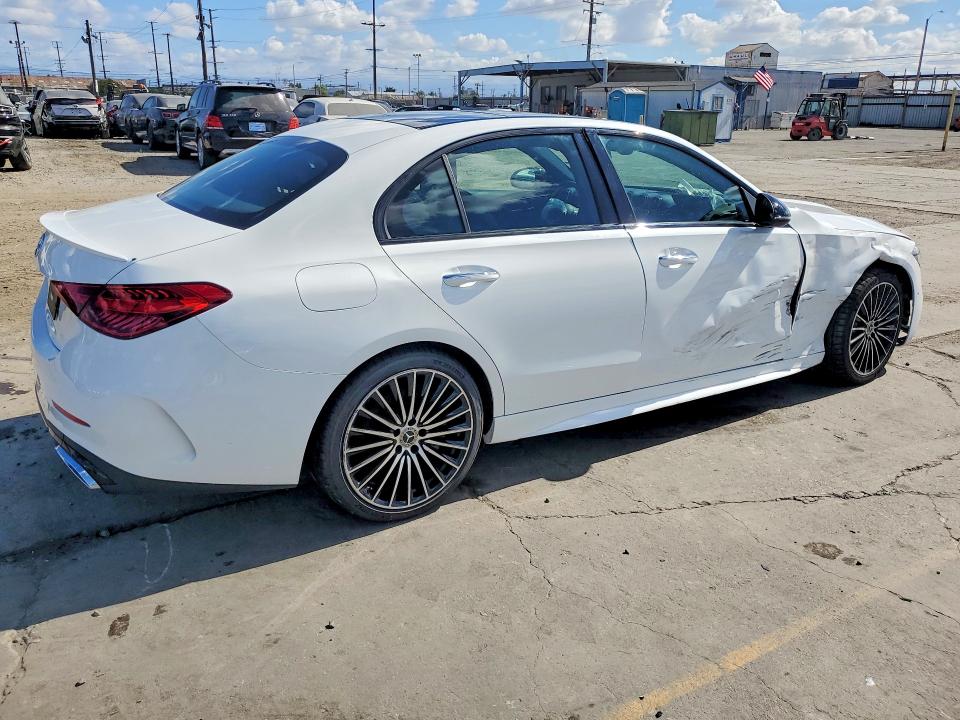 2022 Mercedes-benz C class VIN W1KAF4GB9NR064323 COPART salvage auction — FRONT END, CA - SALVAGE CERTIFICATE (P), sold $12,900 on 2026-07-27 (photo 3)