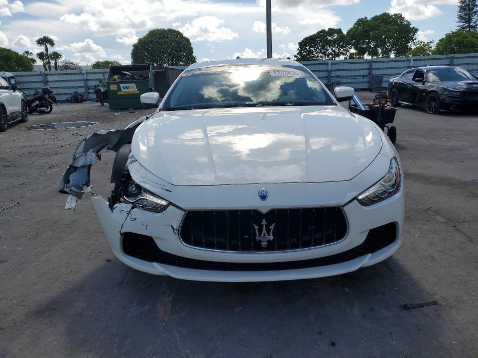 2017 Maserati VIN ZAM57XSA4H1242663 COPART salvage auction — FRONT END, Id - Salvage Certificate Of Title, sold $1,750 on 2026-08-17 (photo 5)
