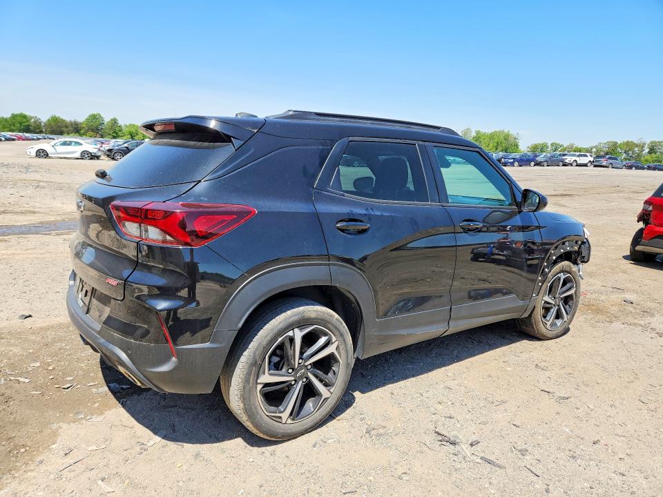 2022 Chevrolet Trailblazer VIN KL79MUSL7NB014352 COPART salvage auction — FRONT END, Va - Certificate Of Title, sold $13,100 on 2026-07-14 (photo 3)