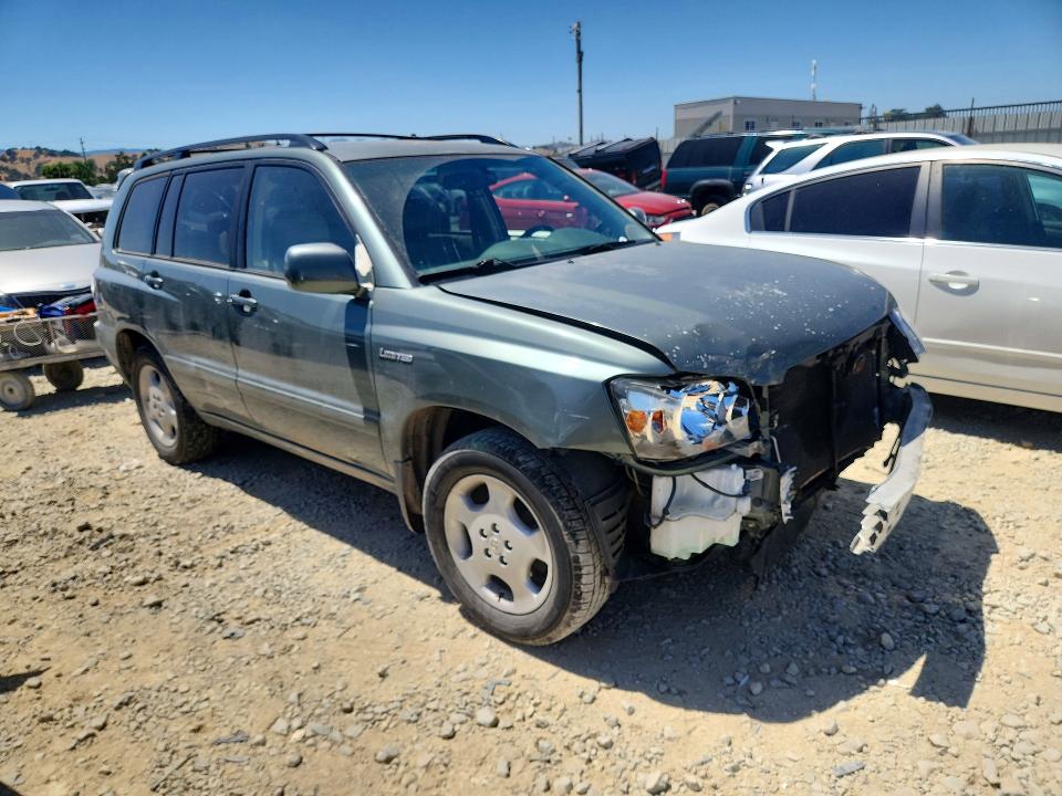 2006 Toyota Highlander VIN JTEDP21A860096870 COPART salvage auction — FRONT END, CA - SALVAGE CERTIFICATE, sold $60 on 2026-07-21 (photo 4)